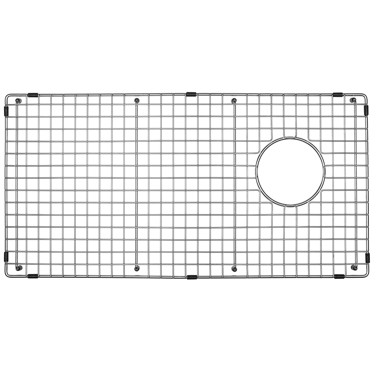 Serene Valley Sink Bottom Grid 28-1/4" x 14-3/8", Side Drain with Corner Radius 3/8",NDG2814S