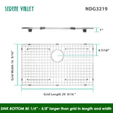 Sink Protector 30 x 17, NDG3219 dim 29 9/16" x 16 9/16"