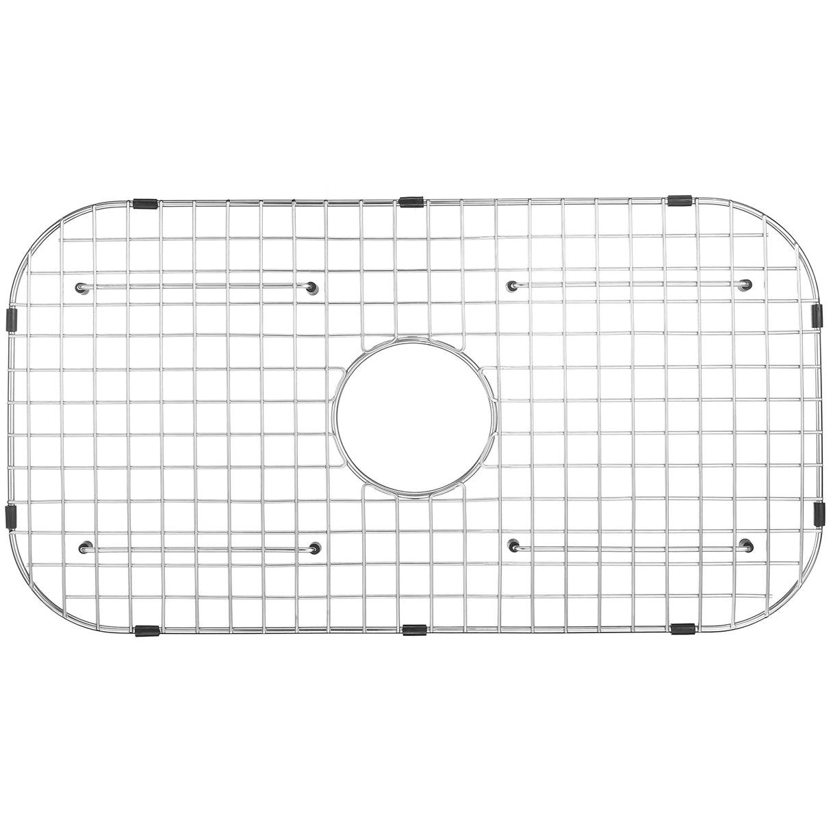 Serene Valley Sink Bottom Grid 26" x 14-1/8", Centered Drain with Corner Radius 3-1/2", NDG6016