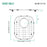 Sink Protector Grid 11-11/16" x 13-3/16", Rear Drain with Corner Radius 3-1/2" NLW1311R