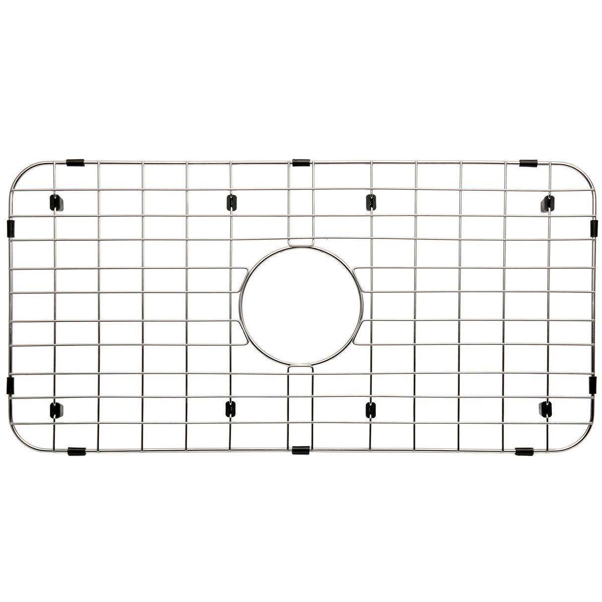 Serene Valley 25-1/8" x 12-7/8" Sink Grid , Centered Drain with Corner Radius 1-1/2",  NLW2513C