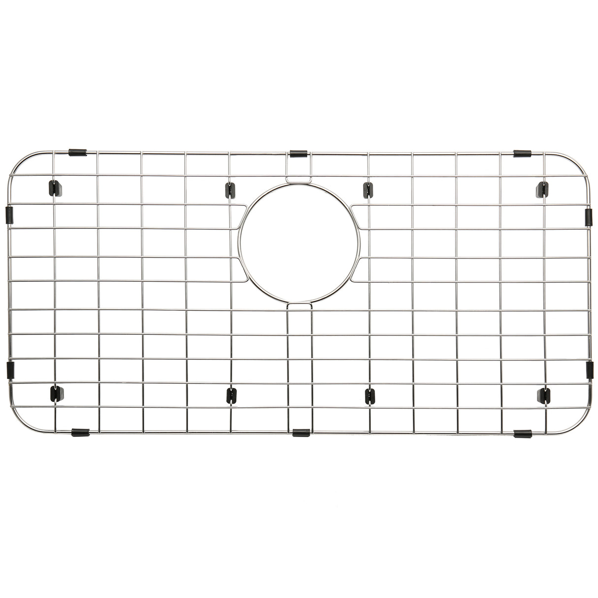 Serene Valley 25-1/4" X 12-1/2“ Sink Grid , Rear Drain with Corner Radius 1-1/2",  NLW2513R