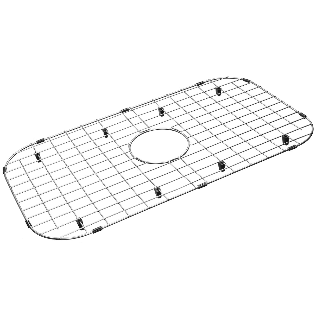 Sink Protector Grid 26-1/16" x 14-1/16", Centered Drain with Corner Radius 3-1/2" NLW2614C