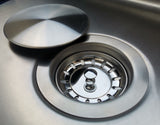 Kitchen Sink Drain Cover, Decorative and Odor Control for Regular 3.5" Sink Drain, 304 Stainless Steel Material NSA101