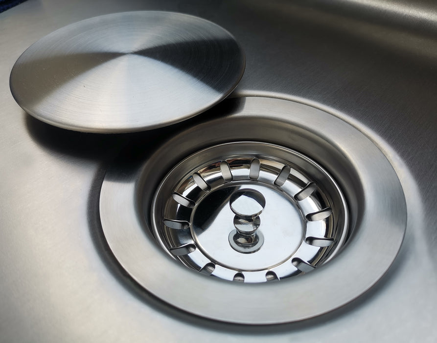 Kitchen Sink Drain Cover, Decorative and Odor Control for Regular 3.5 Sink  Drain, 304 Stainless Steel Material NSA101