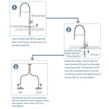 Pull-Out Sprayer Kitchen Faucet SNK310ST, Single Lever Handle, Stainless Steel ST Finish with cUPC/NSF/CEC Compliant Quality