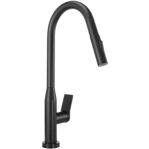 Sereve Valley Touch Sensor with Pull-Down Sprayer Kitchen Faucet STK210MB, Single Lever Handle with Deck Plate, Matte Black MB Finish