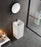 Bathroom Pedestal Sink, Solid Surface Material, Free-Standing Install, 16.5" with Single Faucet Hole in Matte White, SV-PSF17