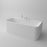 Serene Valley Freestanding Bathtub SVFBT8004-7135, Made of Pure Solid Surface Material with Drain, 71" L x 35" W Matte White, Hand Polished and Easy Maintenace