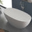 Serene Valley Freestanding Bathtub SVFBT8002-6731, Made of Pure Solid Surface Material with Drain, 67" L x 30.7" W Matte White, Hand Polished and Easy Maintenace