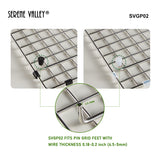 Serene Valley Replacement Feet and Bumpers for Stainless Steel Sink Grid SVGP02, Supersoft Silicone Material, Both Black and Clear Color Sets Included