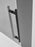 Serene Valley SVSD5001-5274MB Big Roller Frameless Sliding Shower Door - Superclear 3/8" Tempered Glass - 304 Stainless Steel Hardware in Matte Black 48"- 52"W x 74"H