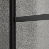 Serene Valley Stand-Alone Shower Screen SVSD5005-3474MB, 3/8" Tempered Glass with Easy-Clean Coating, Premium 304 Stainless Steel Construction with Reversible Installation, Matte Black Finish