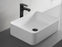 Countertop Bathroom Sink,  Solid Surface Material, 20X14" with Single Faucet Hole in Matte White， SVTS702-2014WH