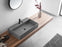 Bathroom sink, Wall-Mount or Countertop Install, 32" Composite Material in Matte Gray with Single Faucet Hole， SVWS601-32GR