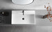 Bathroom sink, Wall-Mount or Countertop Install, 32" Solid Surface in Matte White with Single Faucet Hole， SVWS601-32WH
