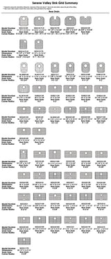 Sink Protector Grid 26-1/16" x 14-1/16", Centered Drain with Corner Radius 3-1/2" NLW2614C